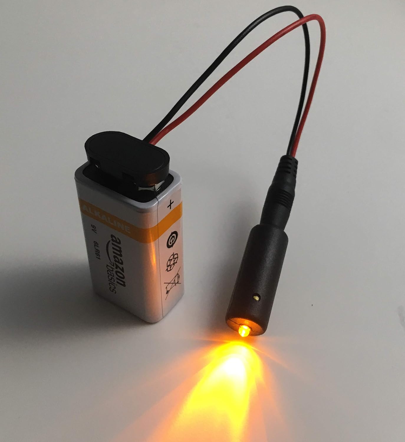 5 Amber and 5 Purple Micro Effects Lights for Theatrical Prop Costumes 9 Volt Led Spotlight Christmas Decor