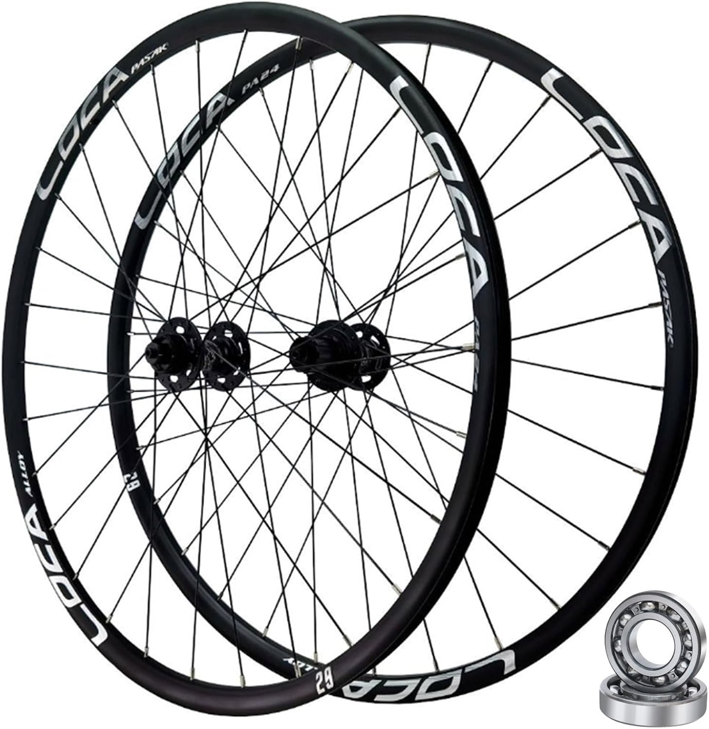 AADDFDD 26/27.5/29インチ MTBバイクホイールセット、28穴