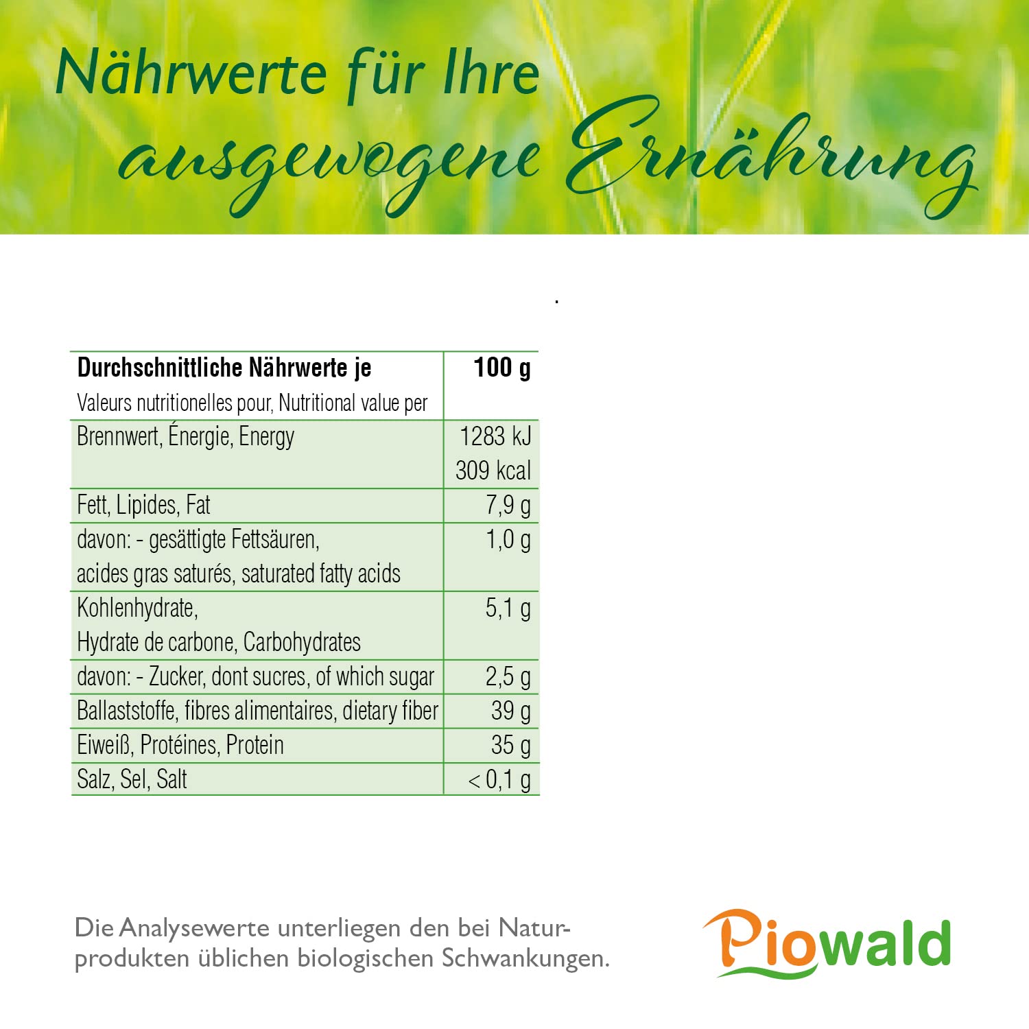BIO Goldleinmehl - 1 kg