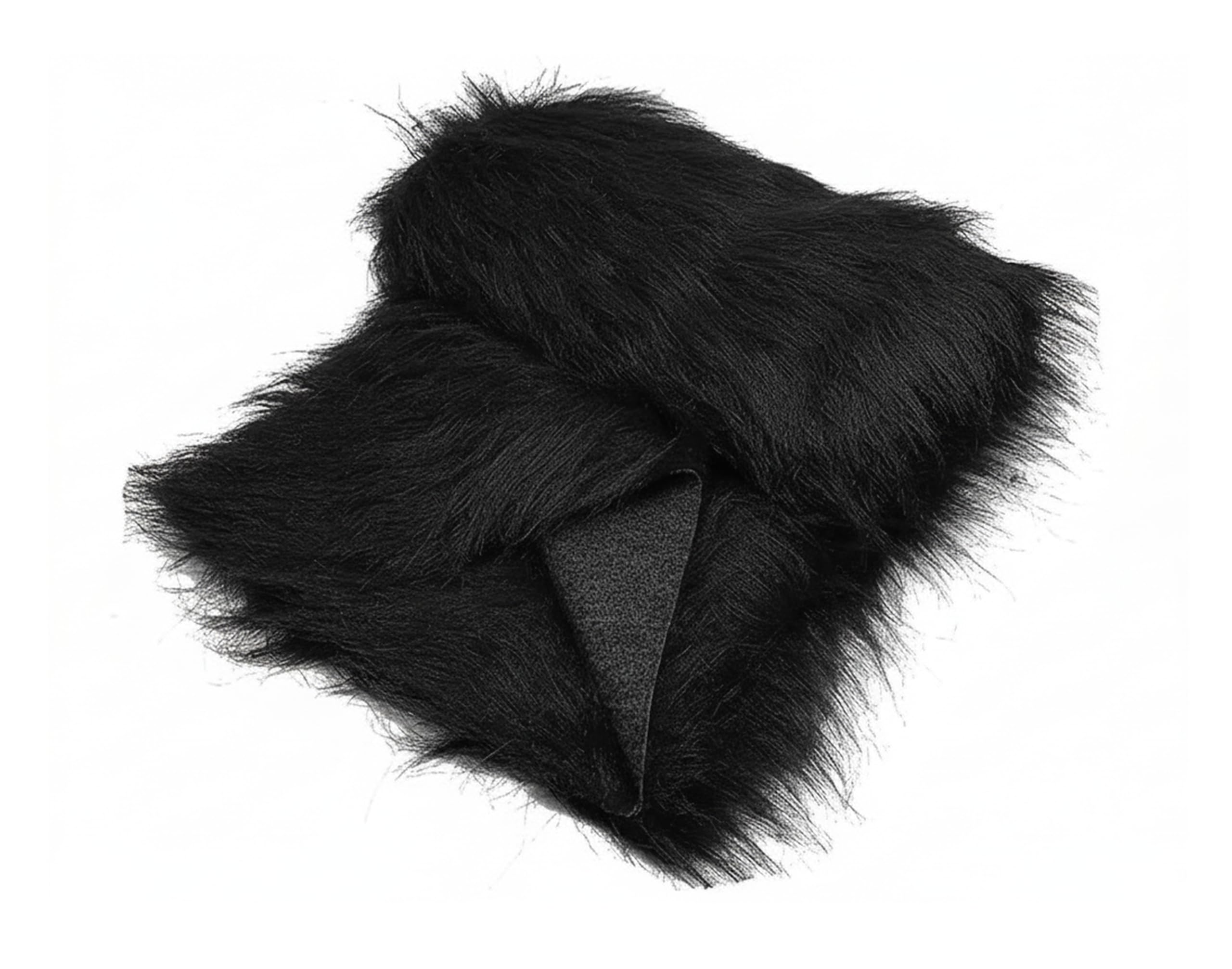 Soft Long Hair Fur Cloth, Size -38