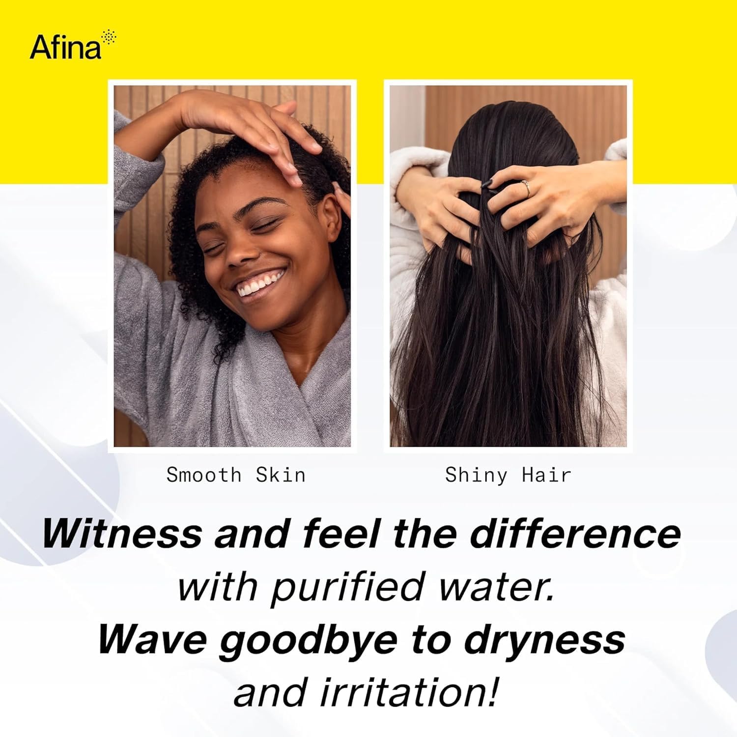 Afina Replacement Filter 2 Pack for Afina Filtered Showerhead & Shower Filter - Reduces Dry Itchy Skin, Dandruff, Eczema, and Dramatically Improves The Condition of Your Skin and Hair