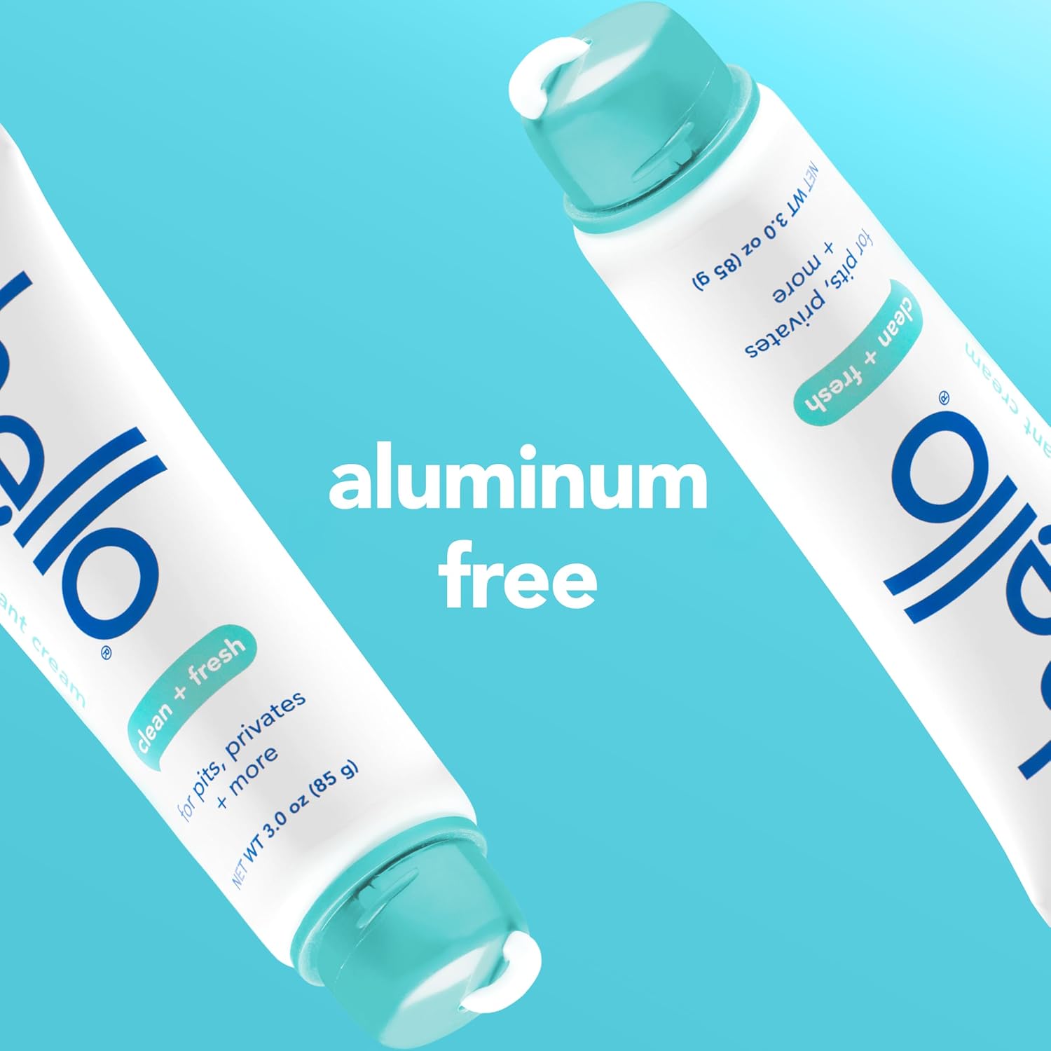 hello Clean & Fresh All Over Whole Body Deodorant Cream for Women and Men, Aluminum Free, Safe for Sensitive Skin, Pits, Privates, 3 ounces - Image 2