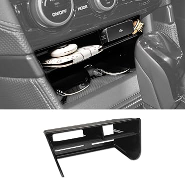 Center Console Organizer Compatible with Subaru Forester 2019 2020 2021 2022 2023 2024 Accessories, Middle Console Storage Box Insert Tray with Charging Hole NOT for XT or 2025 Models