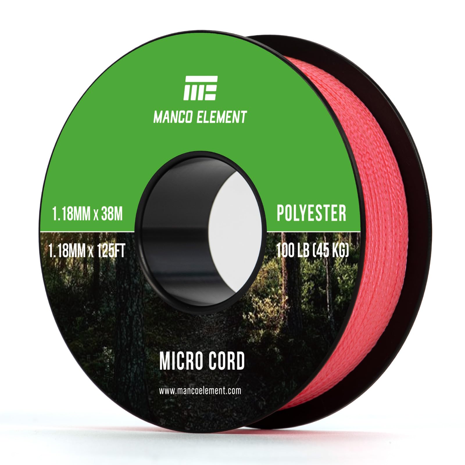Manco Element Micro Paracord 1.18mm x 38m Micro Cord Thin Braided Rope — image 1
