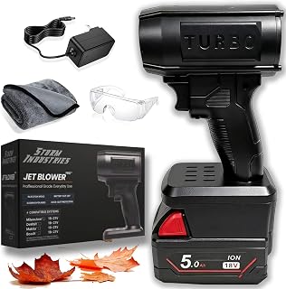 Storm Industries Jet Blower 2.0, 2026 Upgraded Electric Cordless Car Dryer Air Blower, Portable Handheld Storm Leaf Blower, 160,000RPM, 200MPH, for Patio, Lawn, Garage Cleaning (for Makita)