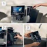Siemens EQ900 plus fully automatic coffee machine, cartridge 1 x cleaning/descaling, HomeConnect, electric grinding setting, baristaMode, milk container 0.7 l, stainless steel - 7