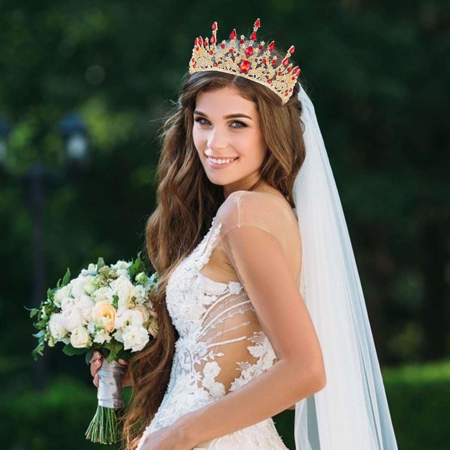 Baroque Style Crown Rhinestone Alloy Headpiece for Women and Pageants