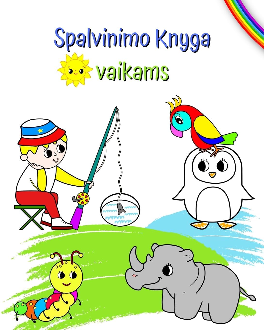 Spalvinimo Knyga vaikams: Dideles ir grazios spalvinimo nuotraukos vaikams nuo 3 metų