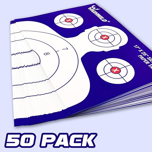 Miniatura 2 de Highwild Papel de silueta para campo de tiro, 17 x 25 pulgadas, adecuado para pistolas, rifles, pistolas de aire, pistolas de aire comprimido