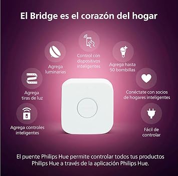 Philips Hue White 2-Pack A19 LED Smart Bulb & Bridge, Unlocks Full Suite of Features for Hue Smart Lights and Accessories, Compatible with Alexa, Apple HomeKit and Google Assistant White Ambiance