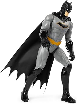 Batman S1 aksiyon figürü, 30 cm boyunda, heyecan verici maceralar ve aksiyon dolu numaralar için tam hareketli, 4 yaşından büyük çocuklar için oyuncak, orijinal çizgi roman tasarımı