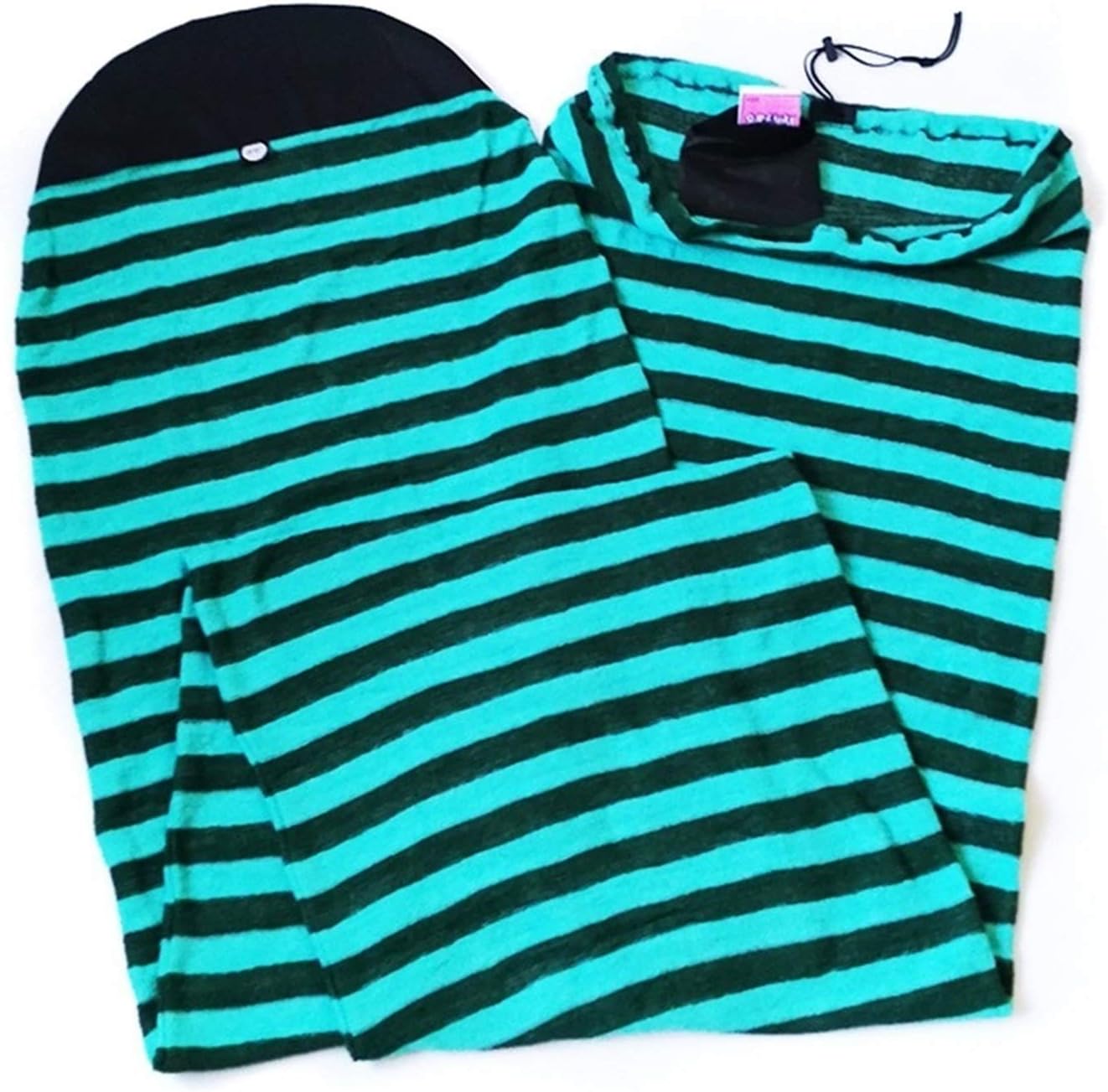 Inflatable Paddle Boards 6'/6'6''/7'/9'6'' Elastic Surfboard Sock Striped Board Sock Cover Protective Storage Bag Case Vacation Must Haves (Color : Blue 9ft6)