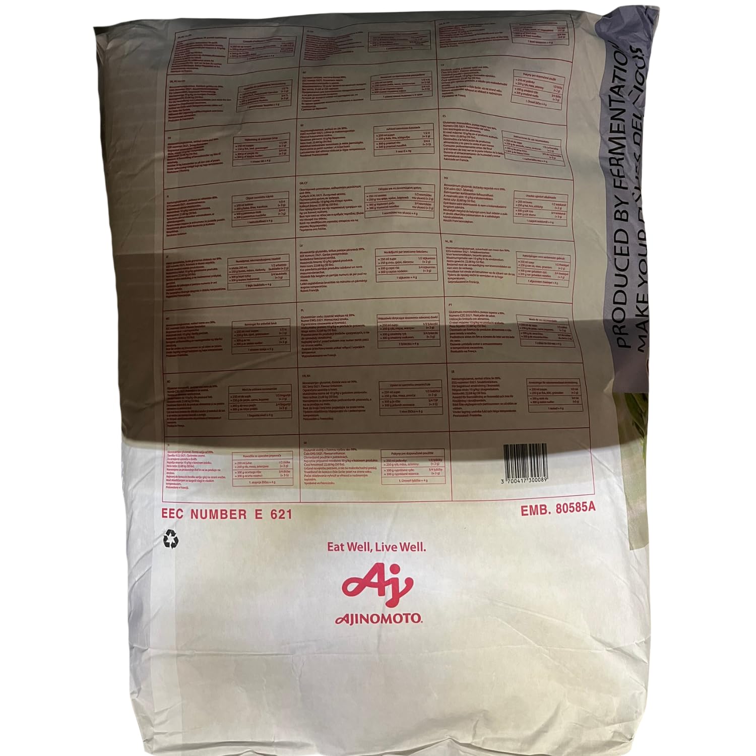 AJINOMOTO - Glutamate monosodique - 1 X 22,7 KG