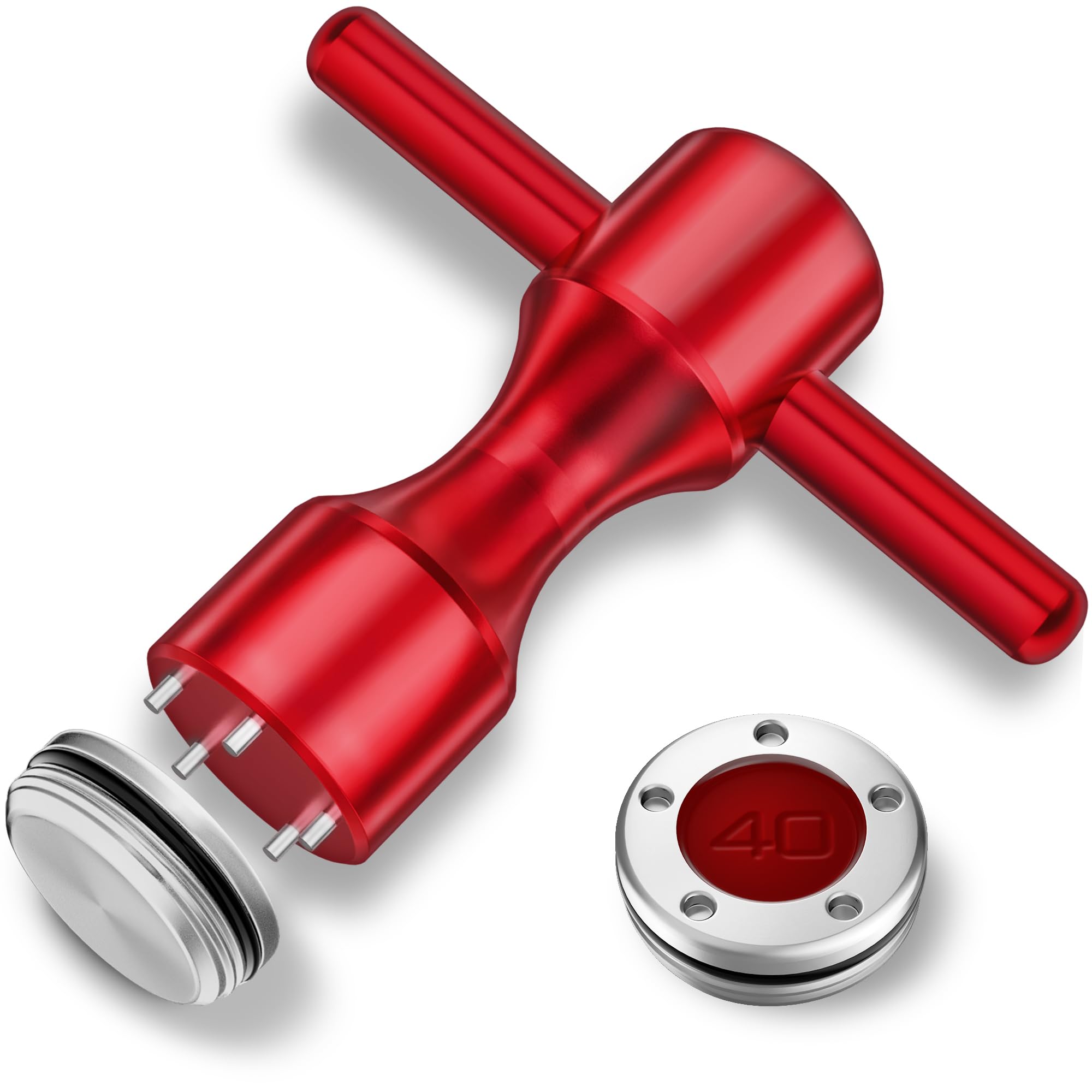 Golf Head weight 2pcs. 5g-40g Golf Custom Weights+Red Wrench Compatible with Titleist Scotty Cameron Putters Newport (40g)