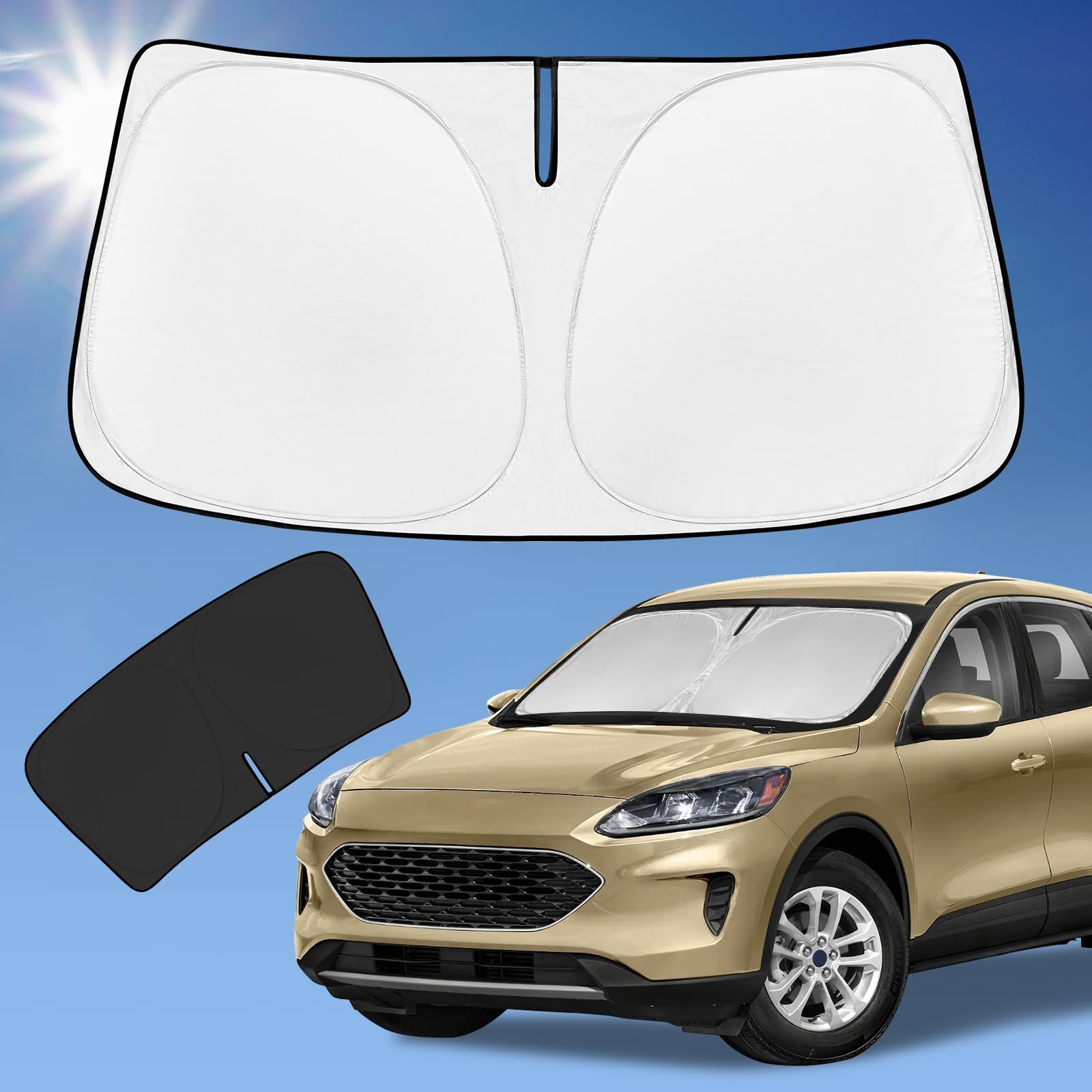 Custom-Fit Windshield Sun Shade For Ford Escape (2013-2019) For Sale In Santa Ana, CA - Foto 10