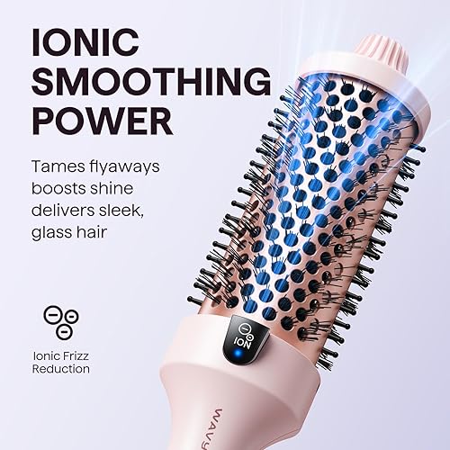 Miniatura 3 de Wavytalk Cepillo térmico Blowout Boost Grande, cepillo redondo calentado de 1.77 pulgadas para peinado de cabello largo, tecnología de iones