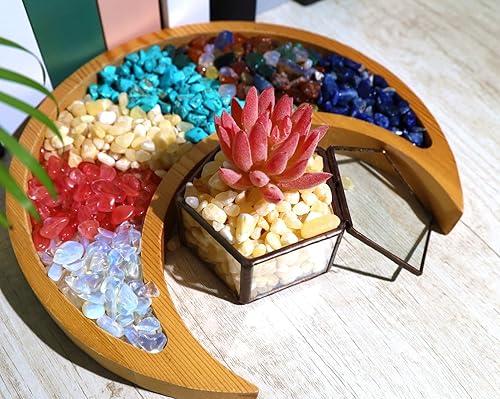 Miniatura 5 de QINJIEJIE Piedras de cristal de jade amarillo, piedra natural, grava a granel, piezas de rocas trituradas pulidas, piedra de cuarzo pulido, 0.55