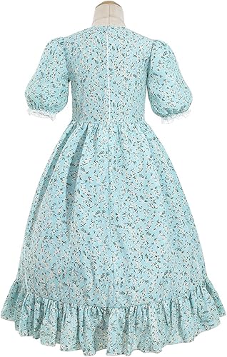 Miniatura 3 de Nuoqi Vestidos pioneros para niñas disfraz colonial de Laura Ingalls Wilder