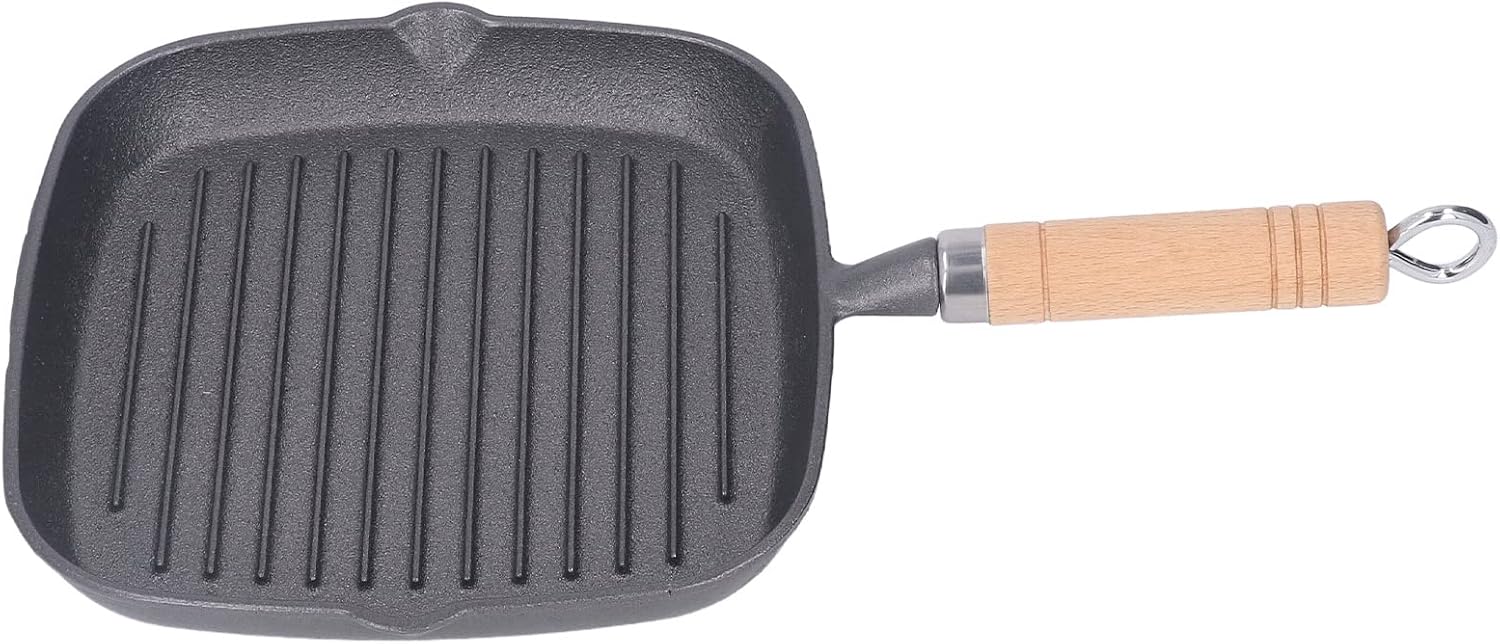 Square Grill Pan For Indoor Cooking, Die Casting Aluminum Grill Pan, Nonstick Stove Top Grill Pan for Meats Vegetables, Square Pan with Handle, Nonstick Grill Pan for Stove Tops