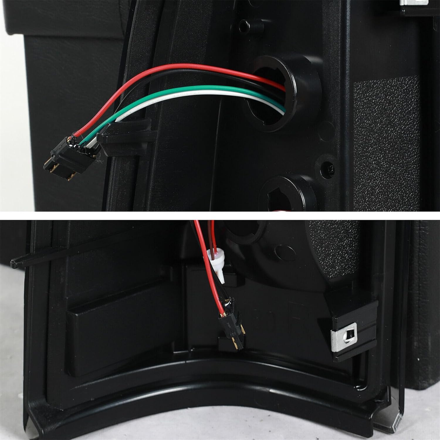 munirater 1 Pair Tail Lights Smoked Lens Black Housing Left and Right Side Replacement for Silverado 1500 2500 3500 2003-2006