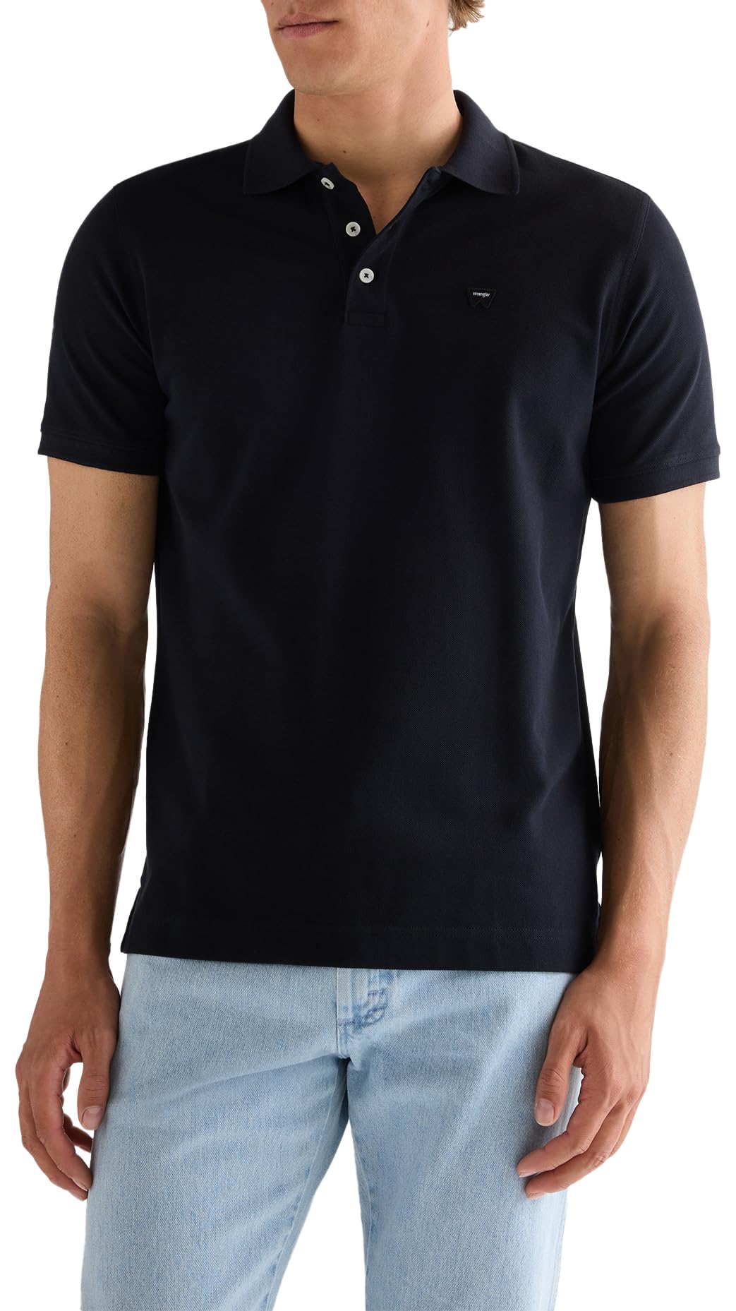 Wrangler Regular Polo Shirt Black Size XL