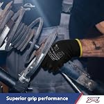 PU Coated Work Gloves -12 Pairs Bulk Pack, Excellent Grip, Seamless Knit Nylon Safety Gloves with Polyurethane Coated for Touchscreen, Lightweight, Ideal for Light Duty Work (Large)
