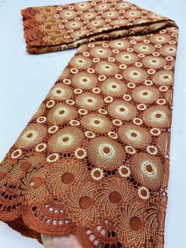 Dentelle sèche ornée de pierres pour coudre une robe de soirée sur mesure