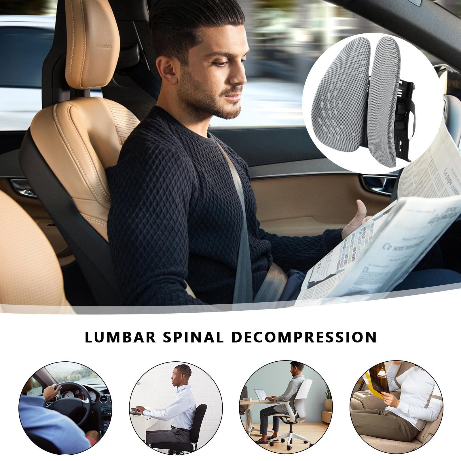 Lendenwirbelstützkissen, Auto Lendenwirbelstütze Lendenkissen