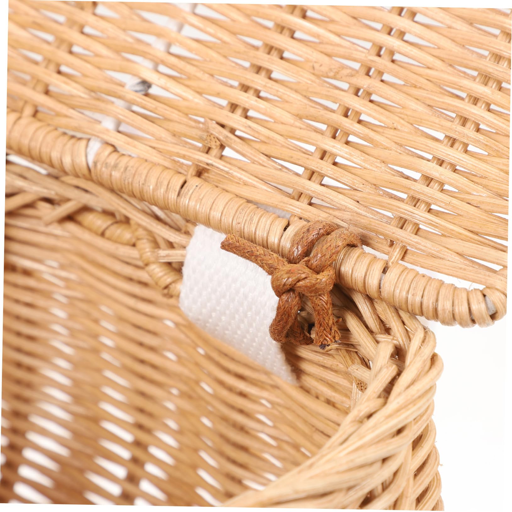 Didiseaon Panier Vélo Garçon Fille Tressé Main Rotin Rangement Pratique pour Scooter et Draisienne Panier de Guidon Stable et Facile à Installer pour Garçon Fille