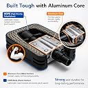 FitTrip Bike Pedals 9/16” Foldable Design, Non-Slip Platform Bicycle Pedals with Reflectors, Durable Aluminum for Mountain, Road & BMX Bikes gallery image