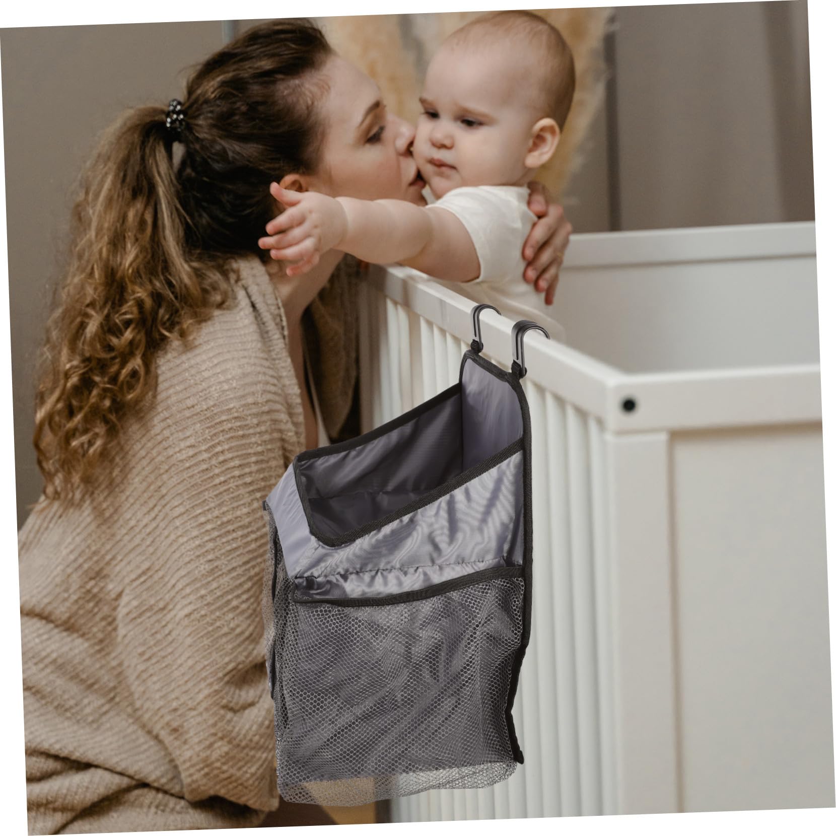 Multifunktionaler Wickel Organizer Windelsäckchen mit Robustem Material und Hängbar Vielseitige Aufbewahrungstasche für Babywindeln und Utensilien für Unterwegs Geschenk für Neue