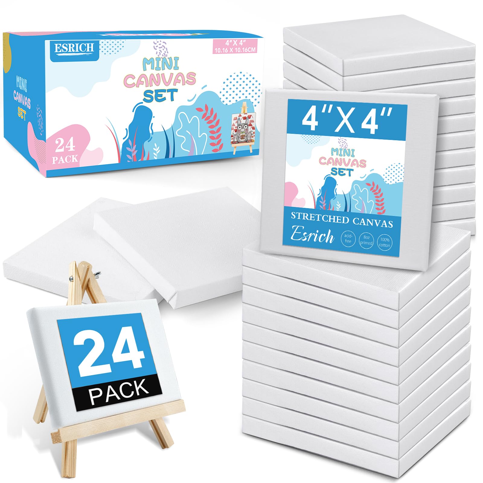 v*d様 O PROJECT BRUSHED LT CANVAS EASY CA Amazon.com: ESRICH Mini Canvases for Painting,4x4In Canvas in Bulk