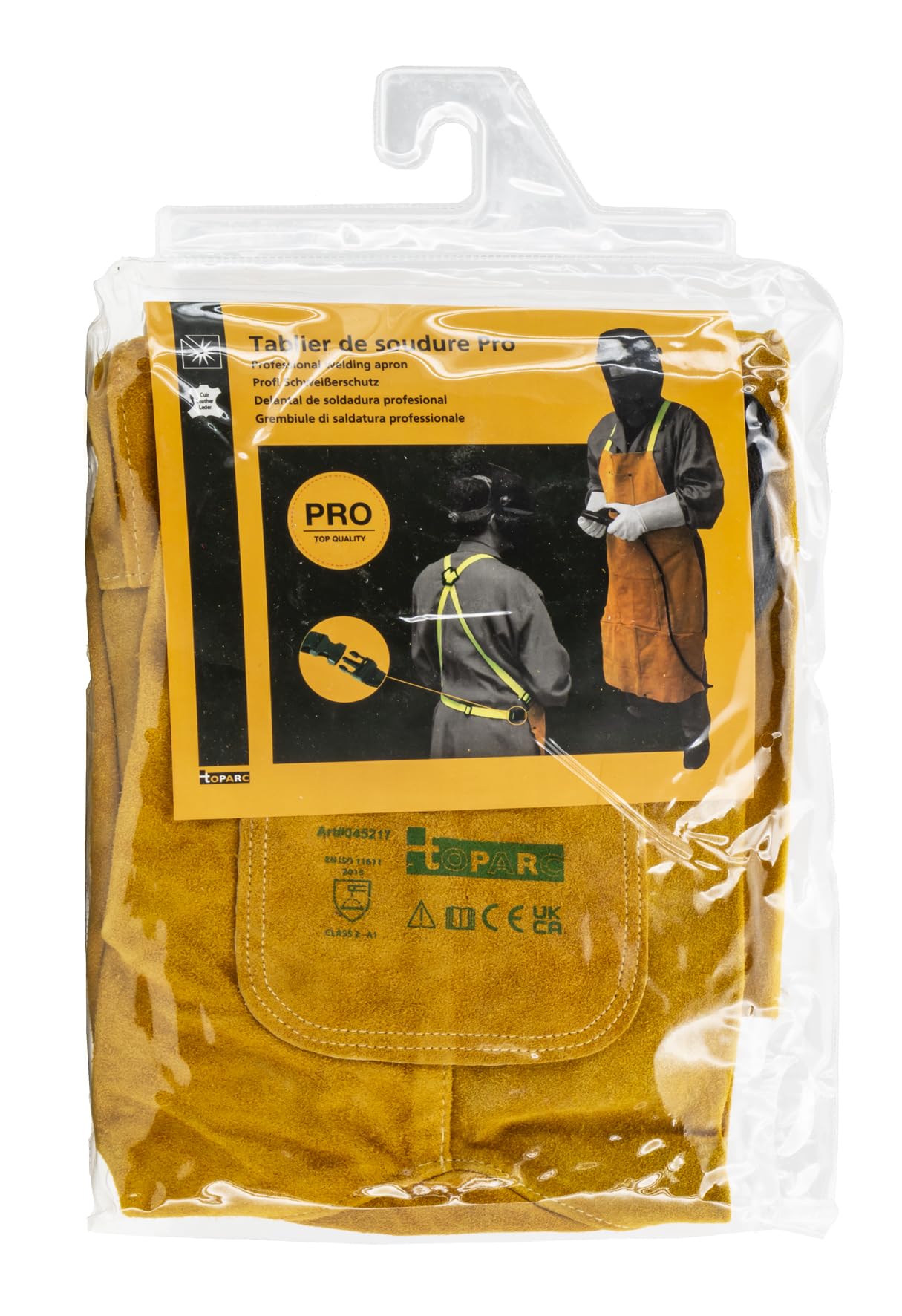 Gys Mixte - GYS WELDING APRON, Yellow, 30 x 27 cm EU