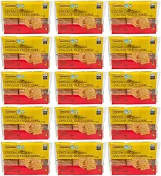 Cream Cracker Tradicional Vegano 300g Rancheiro - Kit 15 Un