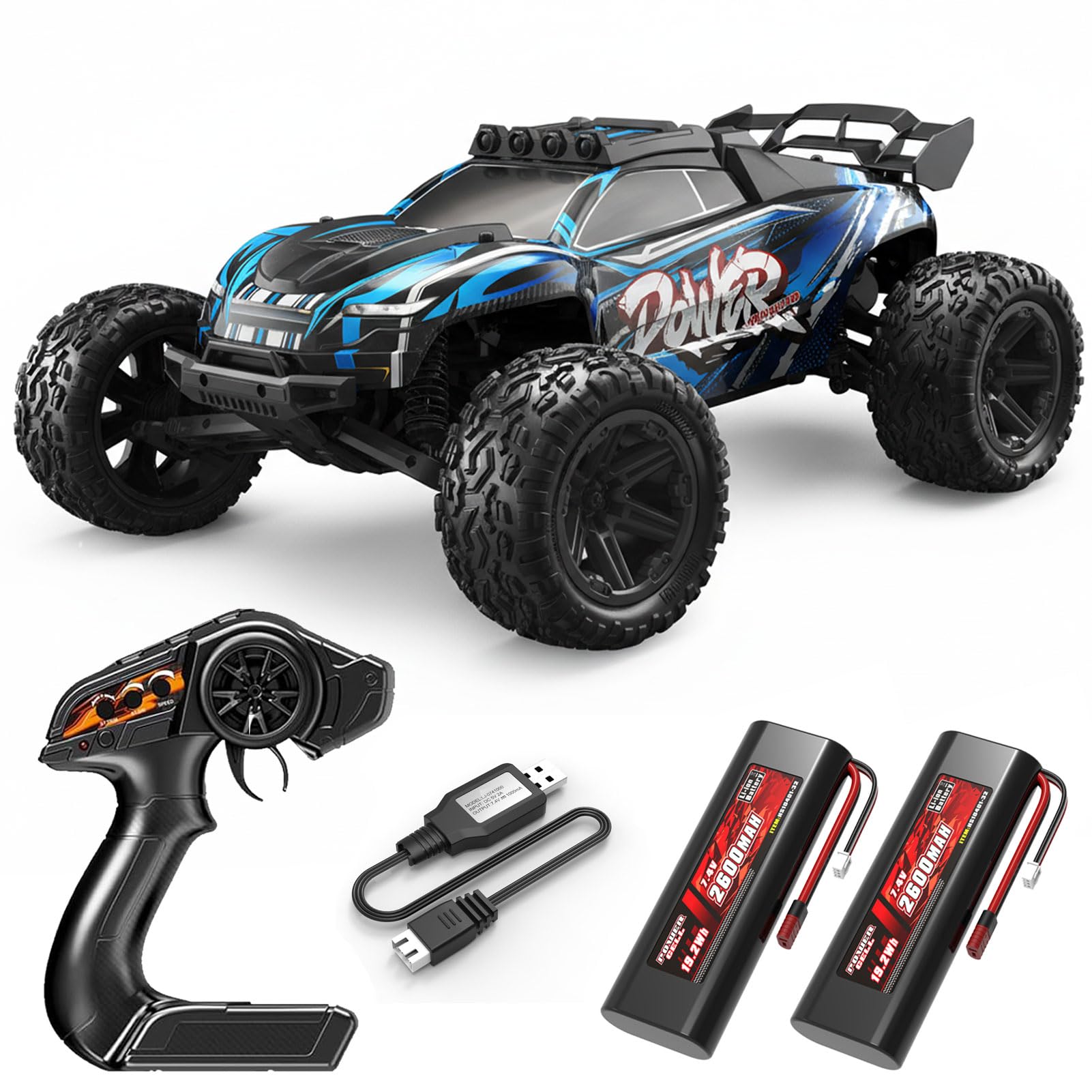 1:8 All Terrain Off Road RC Car, 50KM/H ad alta velocità Racing Drifting Climbing Vehicle