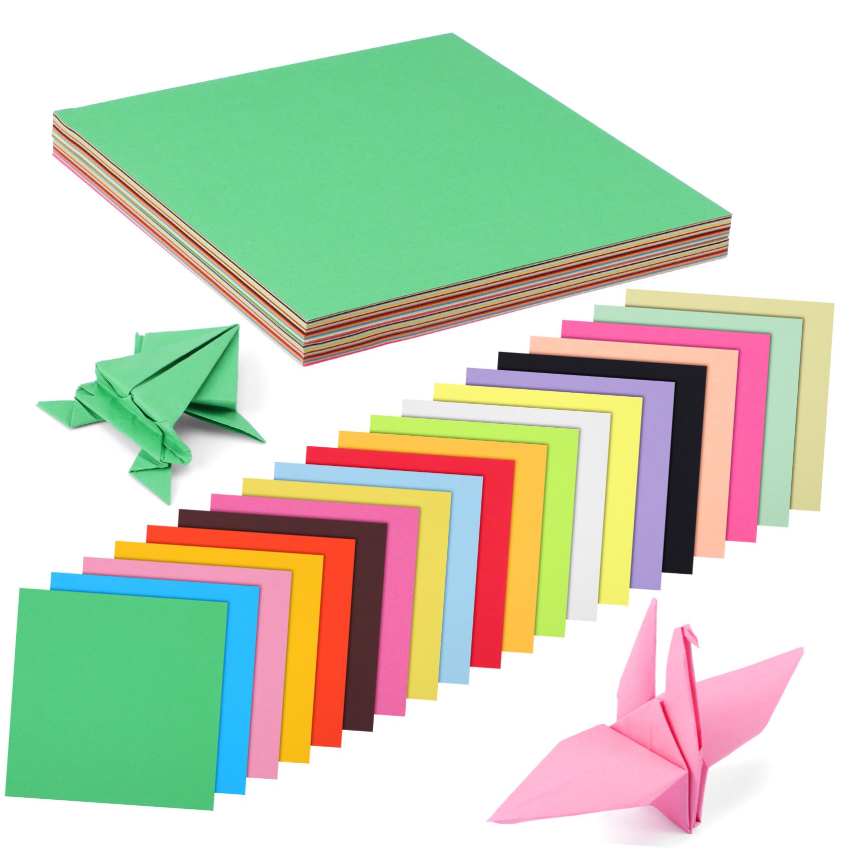 Papel de Origami de Colores Mixtos 200 Piezas Cuadradas
