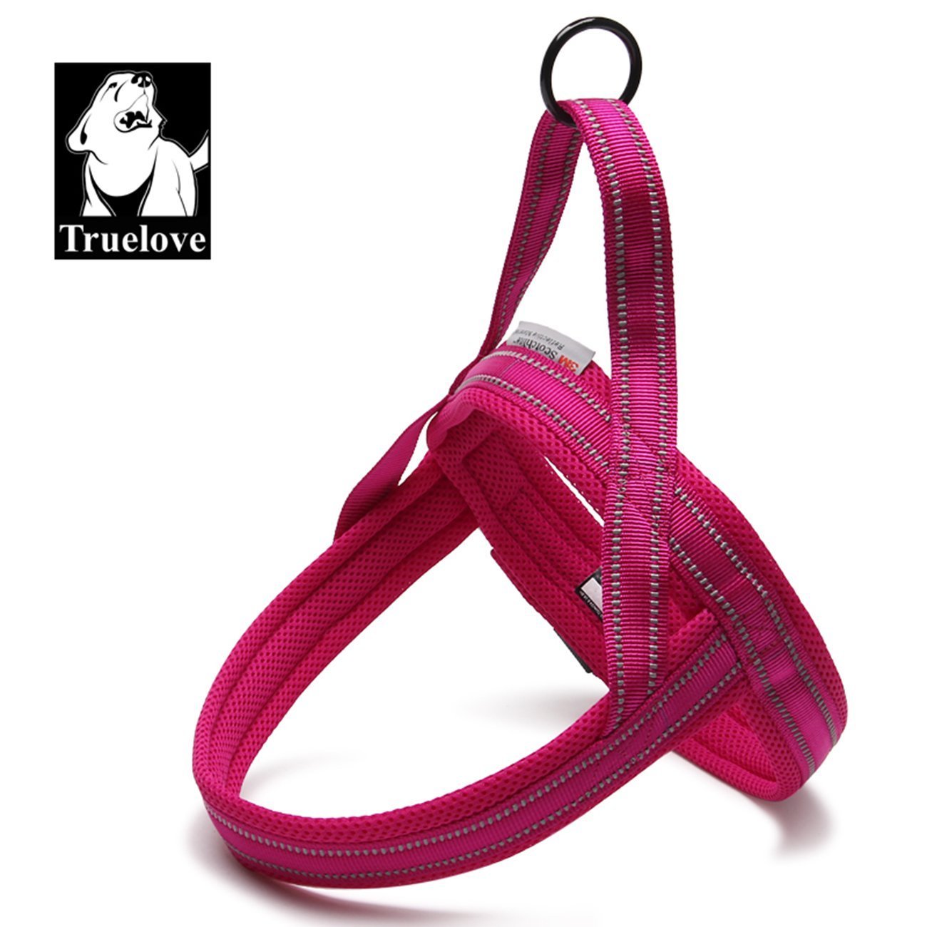TRUE LOVE Dog Harness Reflective Security Soft Mesh Padded Pet Harness for Small Medium Large Breeds TLH5811