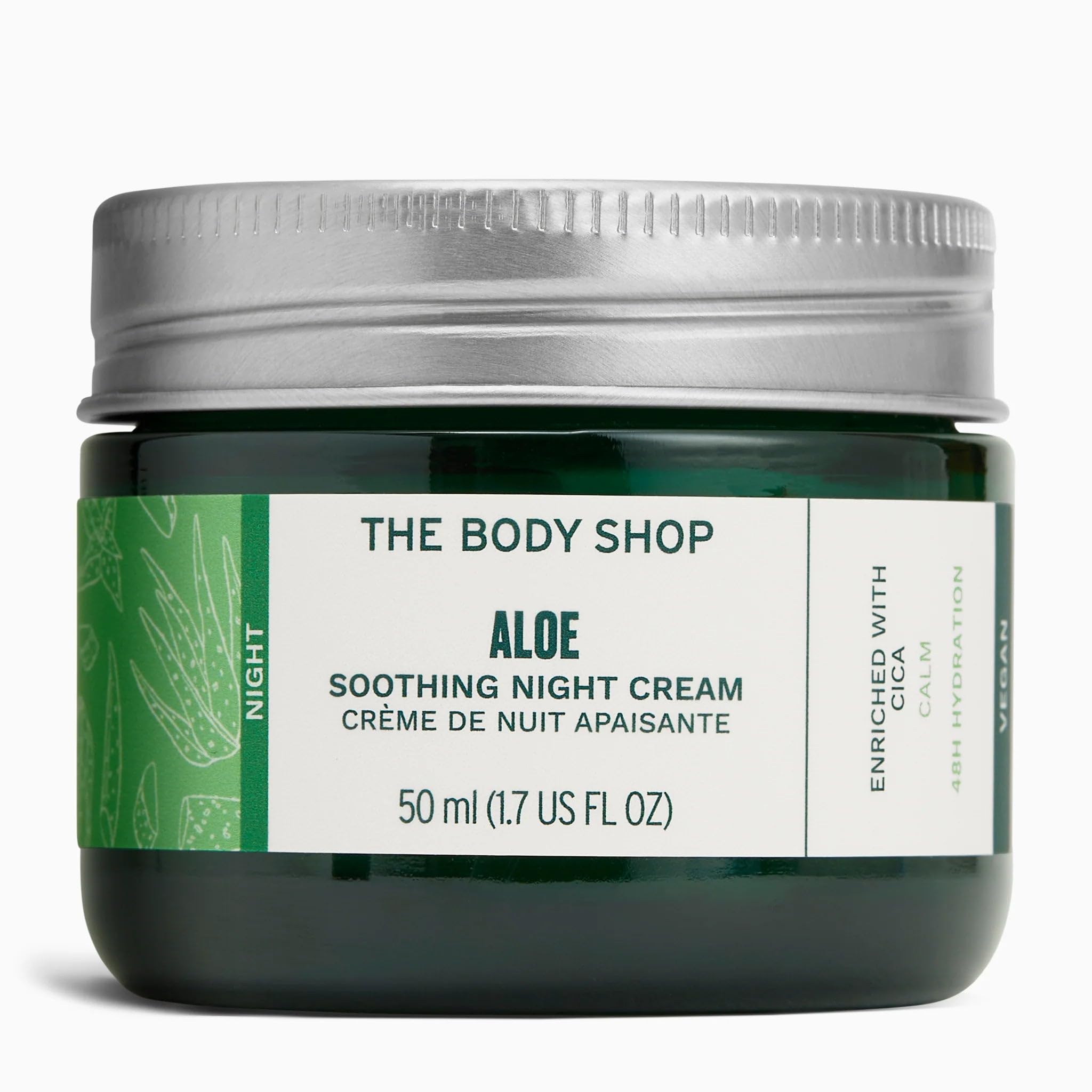The Body Shop Aloe Vera Night Cream, For Sensitive Skin, Vegan, 50ml