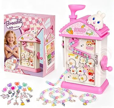 Goregent Bracelet Making Kit, Beaded Toys Bracelet Maker for Girls 6-12
