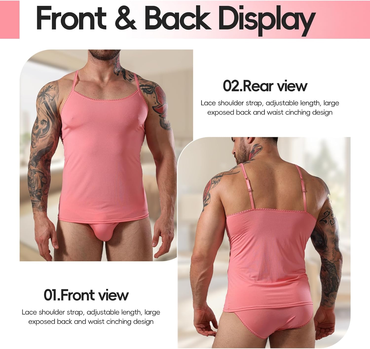 Lingerie Set For Men, Sexy Bra And Panty Sissy Clothes G String Exotic Gay Sissy Femboy Panties - Image 3