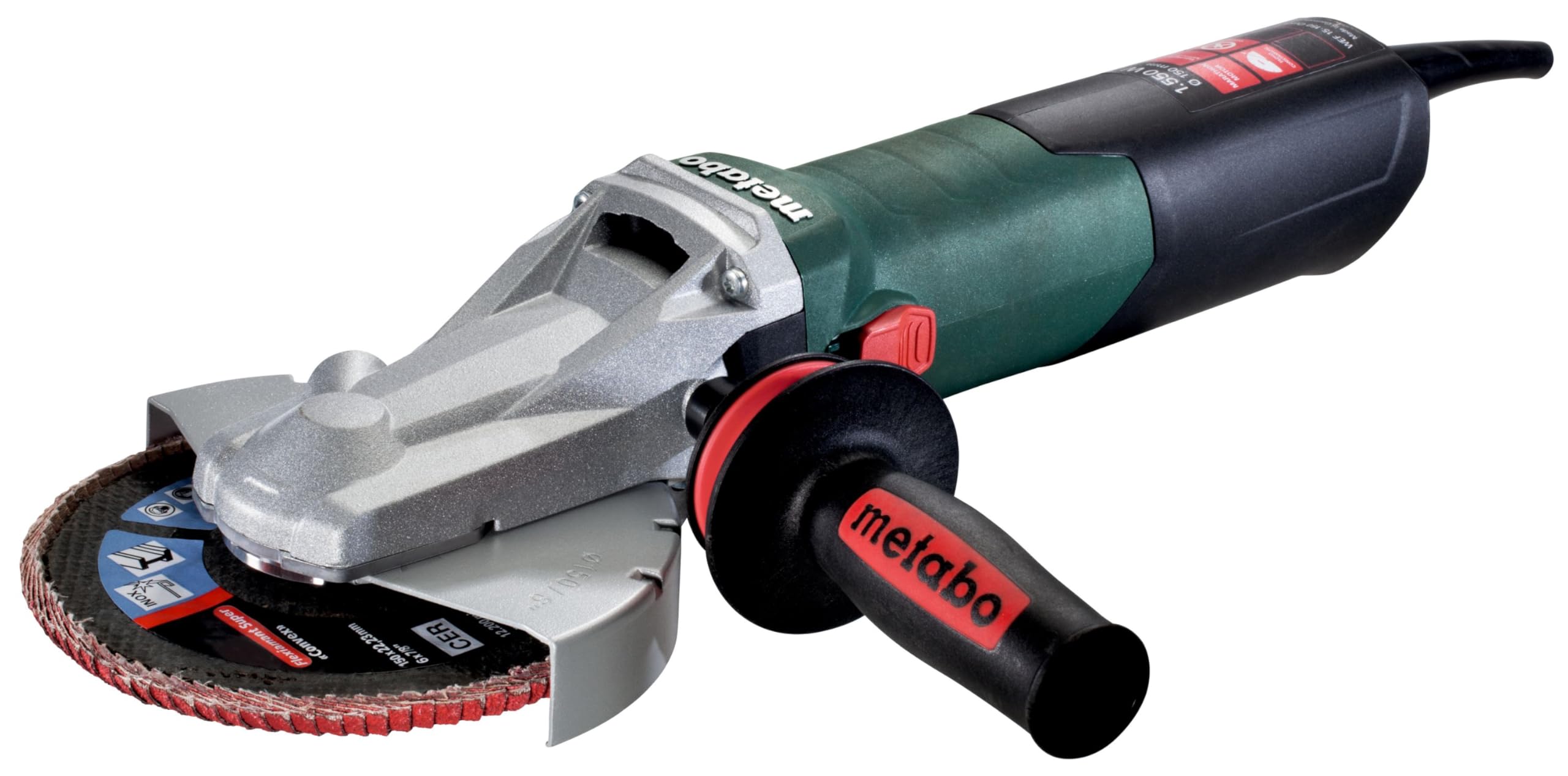 Metabo WEF 15-150 Quick - mini amoladora cabeza plana 1500 w disco 150 mm