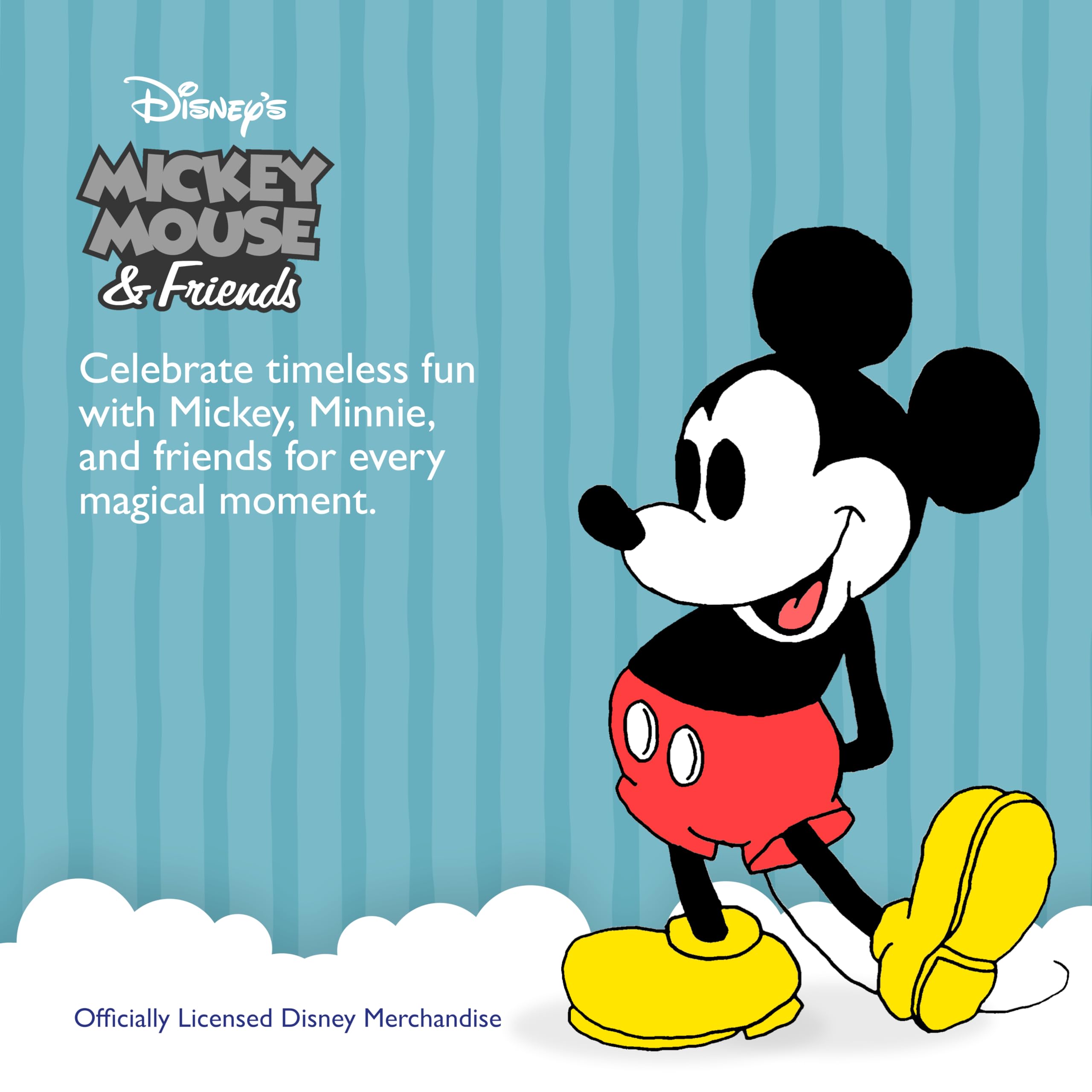 Disney Pigiama da bambino, 4 pezzi, aderente, in cotone, morbido e carino, per bambini, Topolino e amici, 3T, Topolino e amici, 3 anni