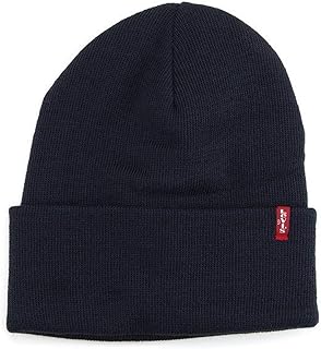 Levi's Unisex Slouchy Red Tab Beanie Knitted Hat