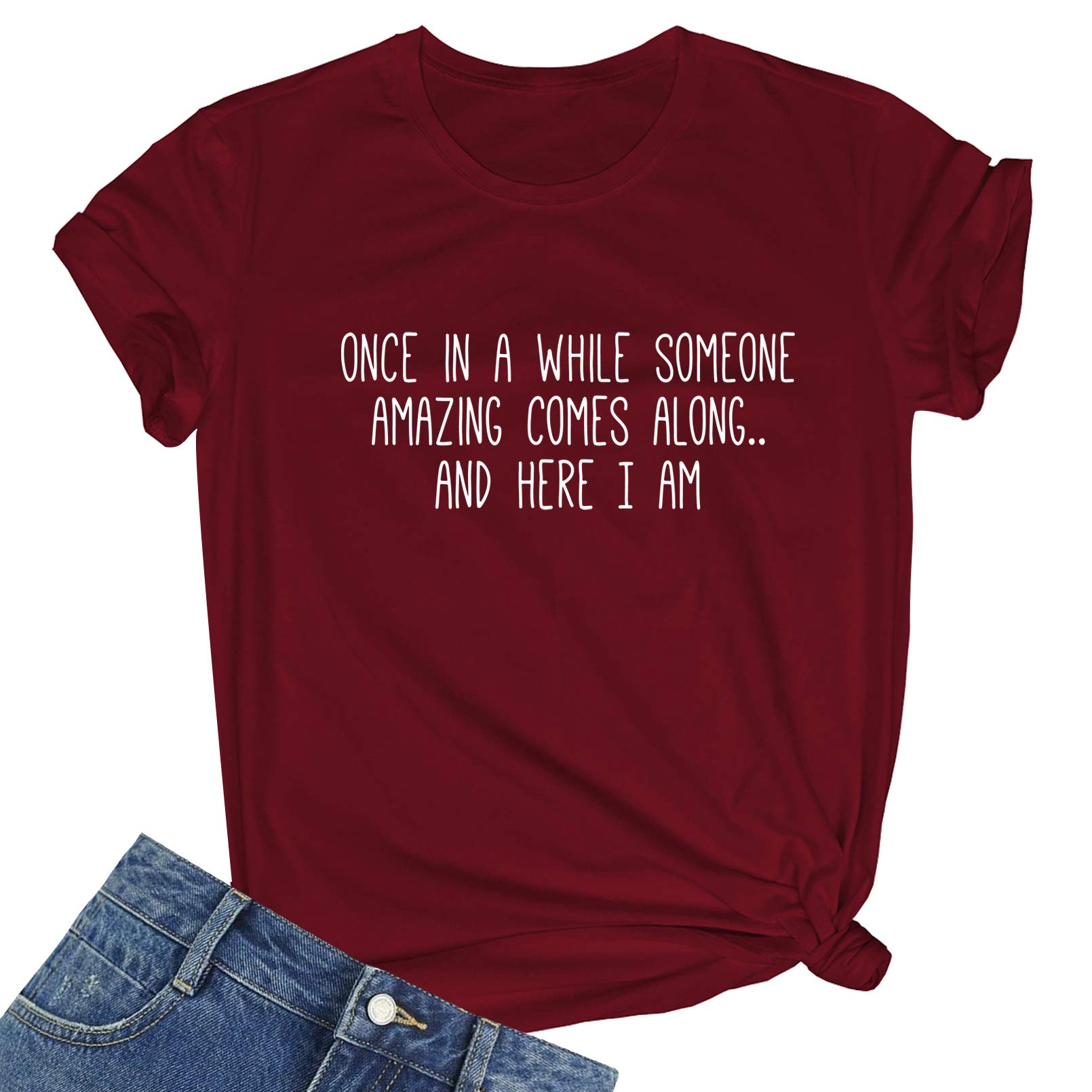 BLACKMYTHWomen's Graphic Funny T Shirt Cute Tops Teen Girl Tee