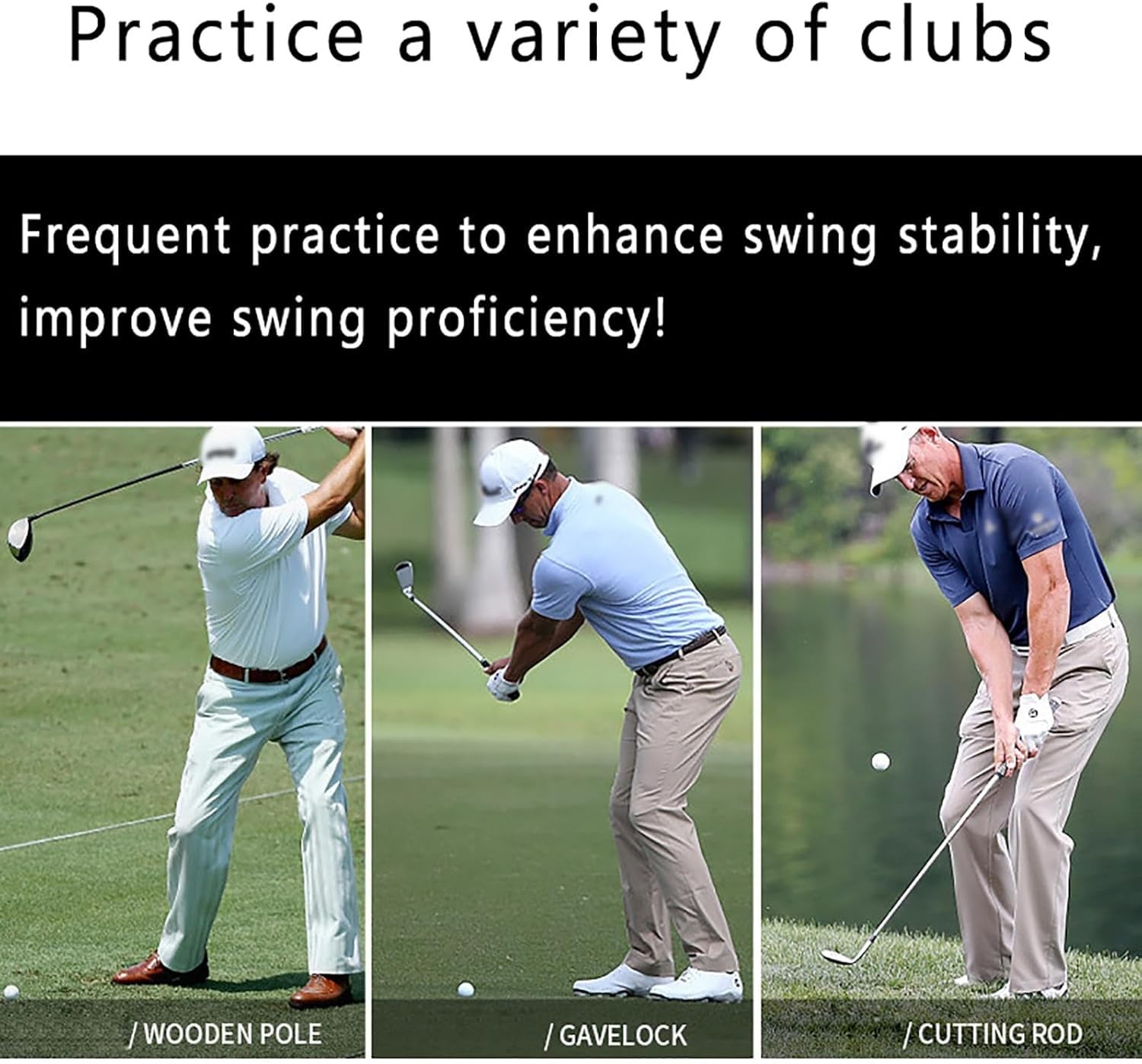 Genérico Entrenador De Swing De Golf con Retorno Automático De Bola De 360°