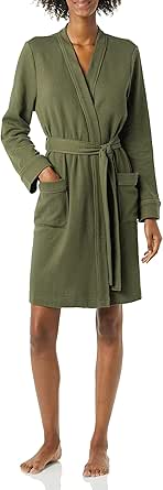 Amazon Essentials Bata Media Ligera con Diseño Gofrado (Disponible en Tallas Grandes) Mujer, Verde Oliva, XXL
