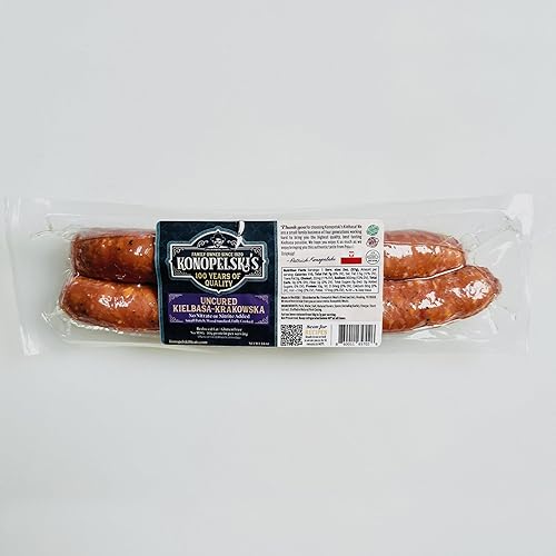 Kielbasa - Krakowska (4 Pack) 14oz, Leaner Natrual Wood Fire