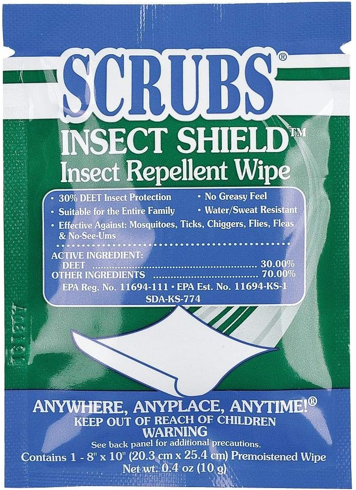 Insect Repellent, Wipes, PK100