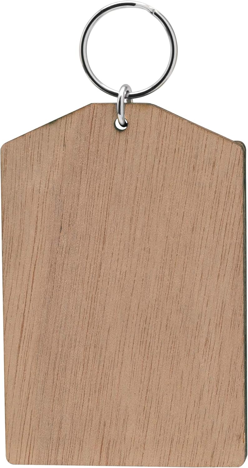 Snapins Wood Photo Keychain
