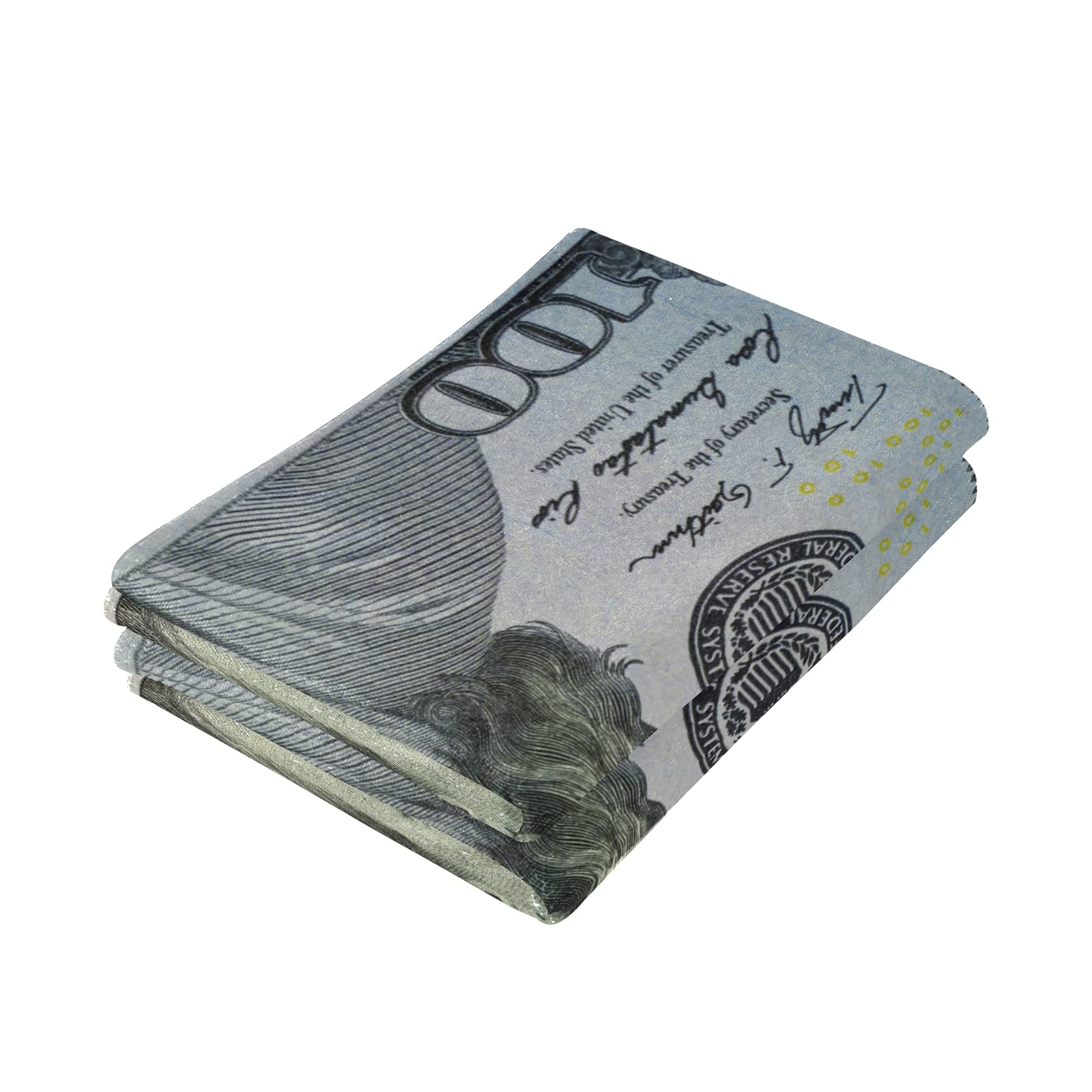 ALAZA 100 Dollar Bill Handtücher 2er-Set – Weiche, Saugfähige Badetücher 71,1x35,6cm, Für Bad, Gym, Hotel